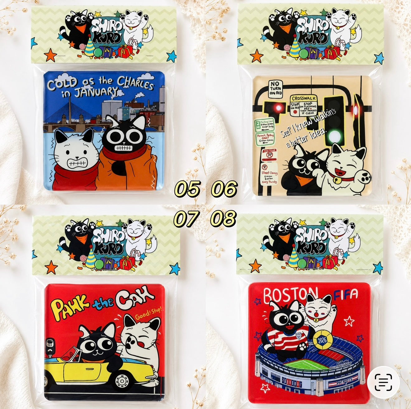Boston-themed magnet