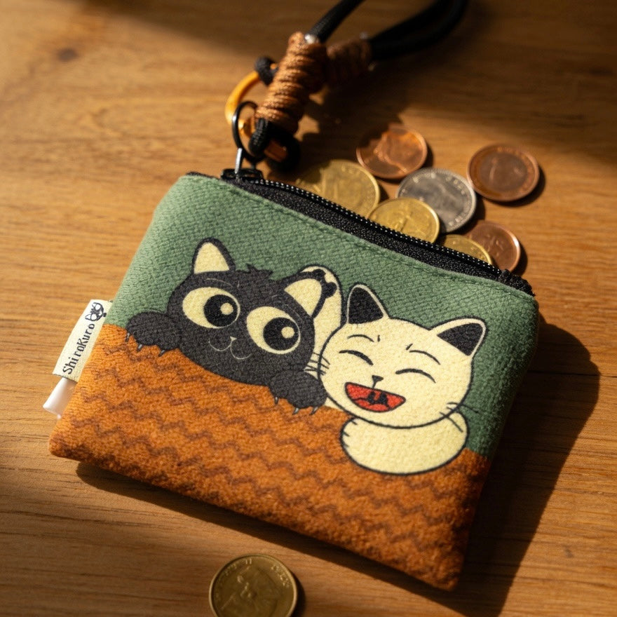 Cat-Themed Mini Crossbody Pouch