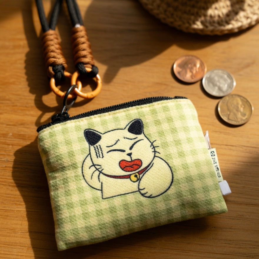 Cat-Themed Mini Crossbody Pouch
