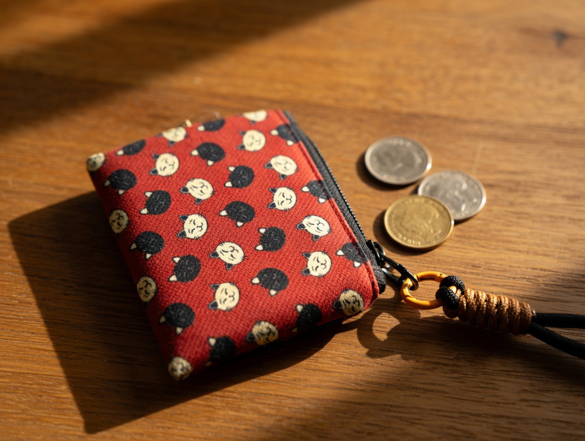 Cat-Themed Mini Crossbody Pouch
