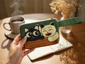 Cat-Themed Small Wristlet Pouch
