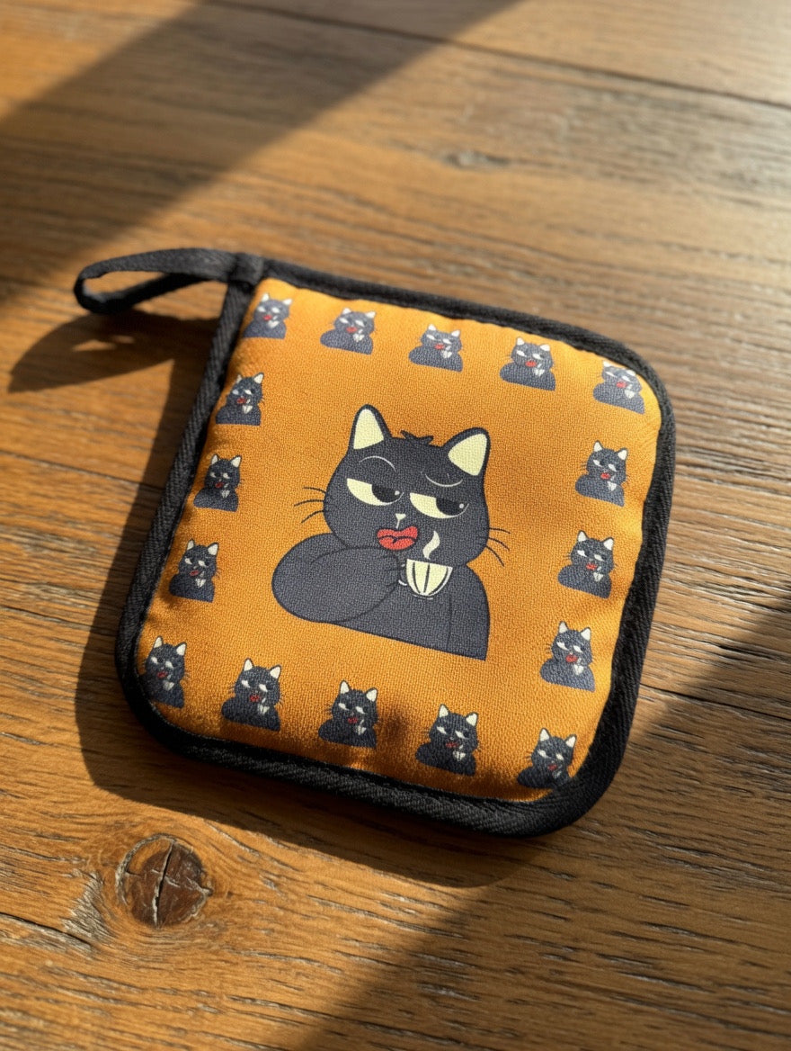 Cat-Themed Pot Holder
