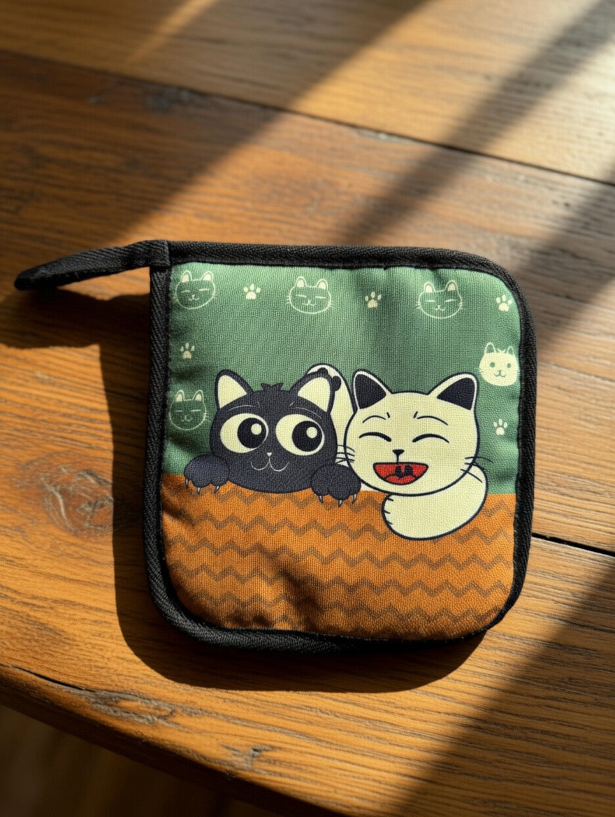 Cat-Themed Pot Holder