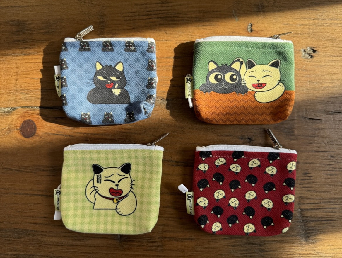 Cat-Themed Mini Coin Pouch