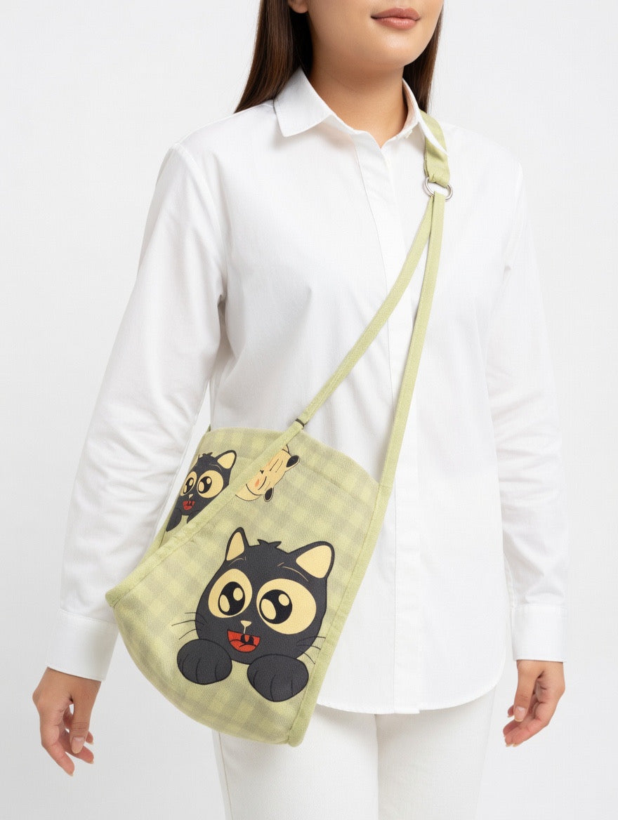 Cat Everyday Structured Tote Bag