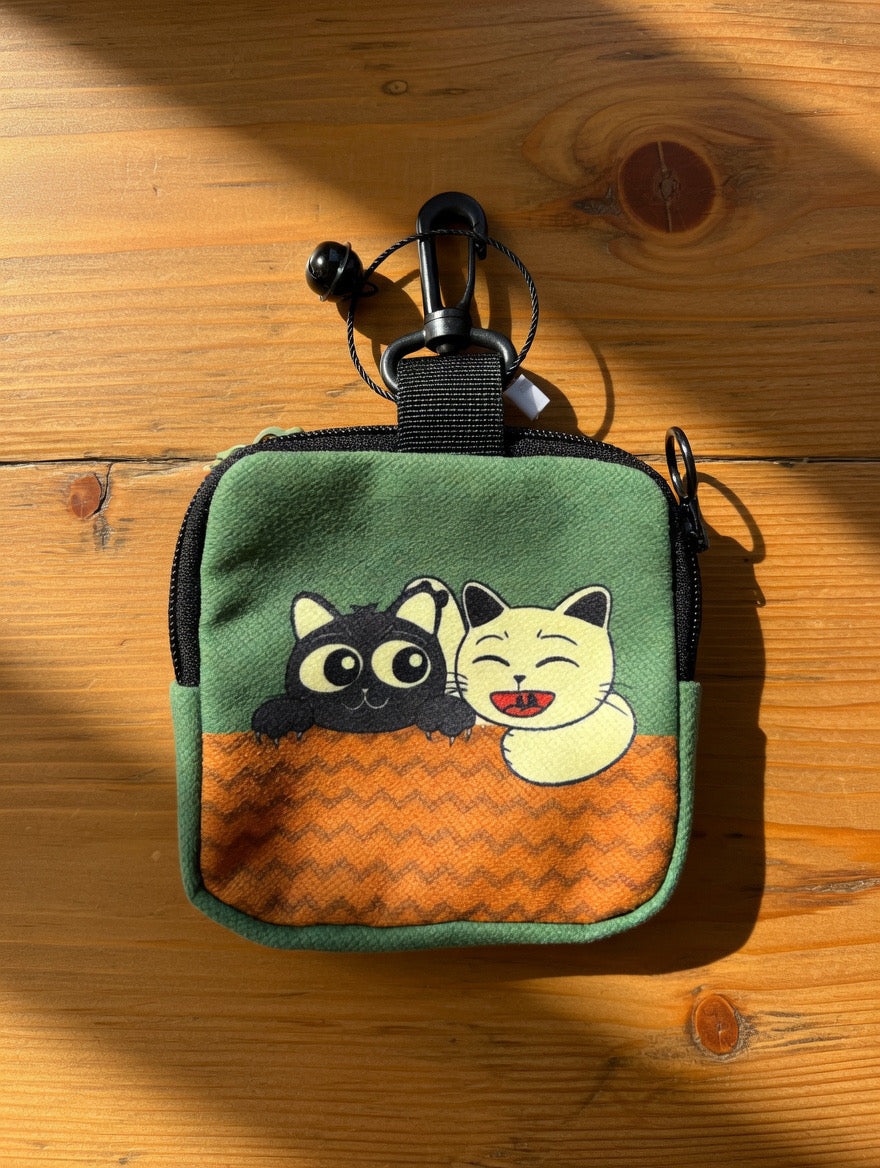 Cat-Themed Mini Utility Pouch