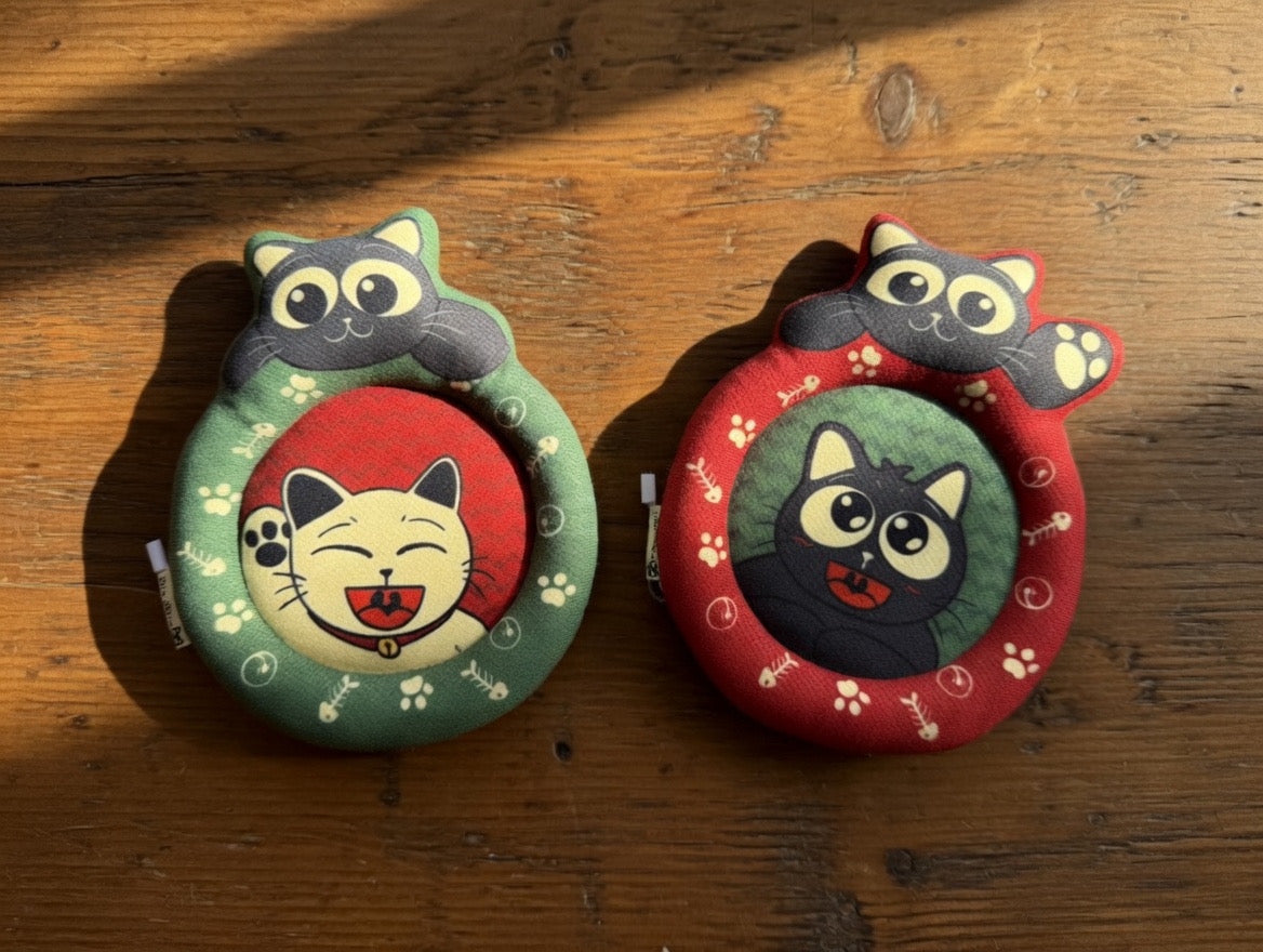 Round Cat-Shaped Cup Coasters