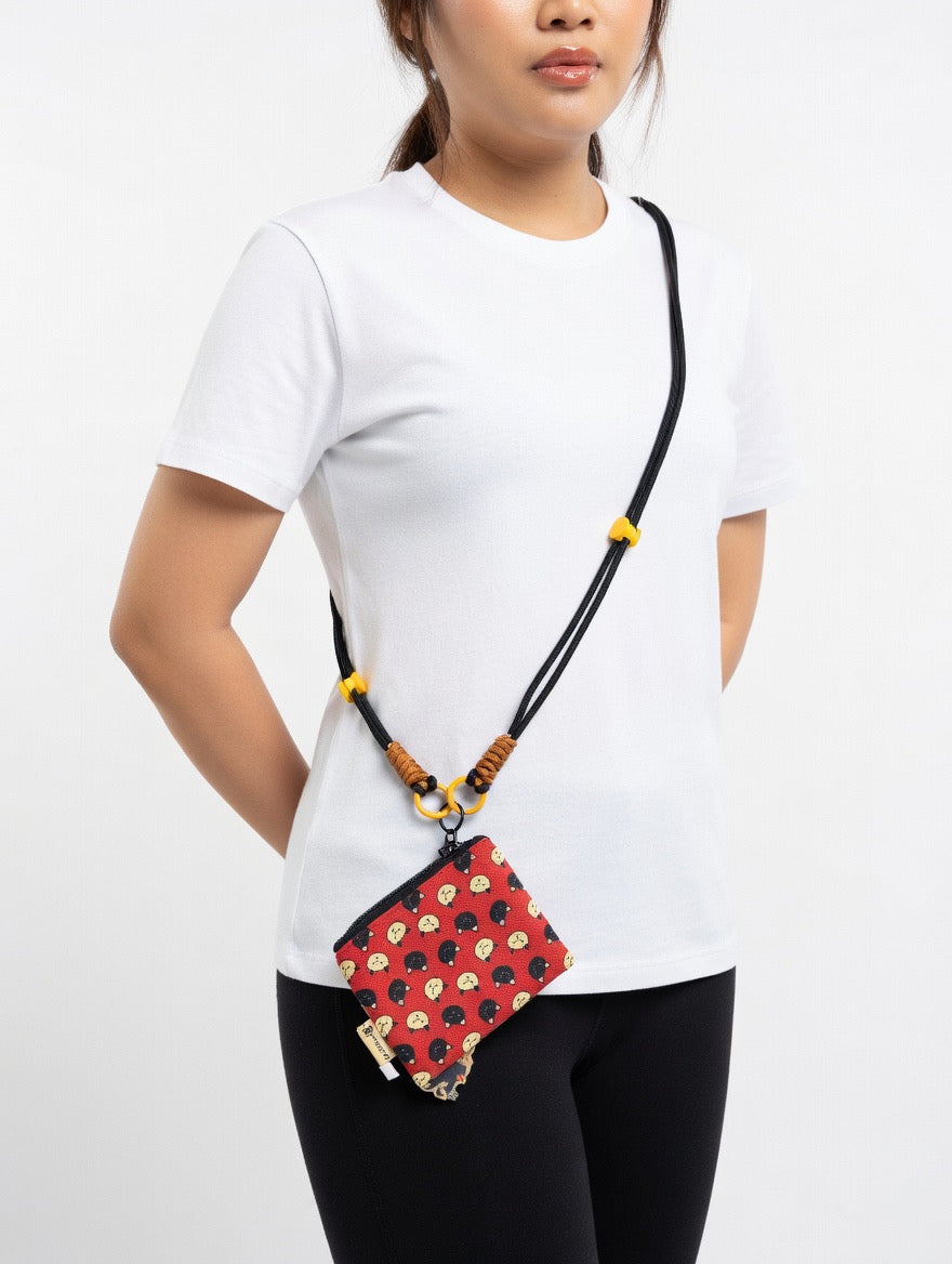Cat-Themed Mini Crossbody Pouch