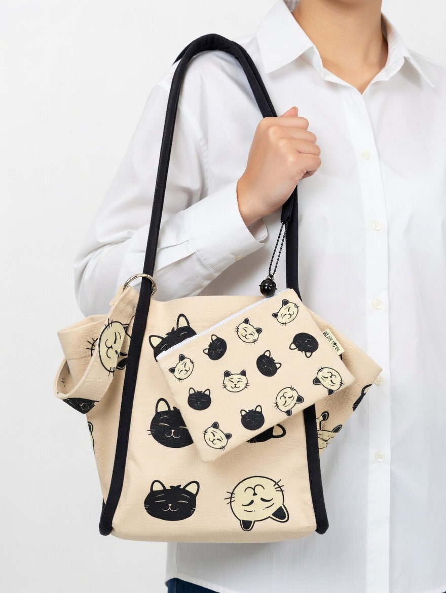 Cat Everyday Structured Tote Bag