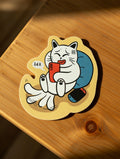 ShiroKuro Glitter Cat Sticker (3 inches Die-Cut)