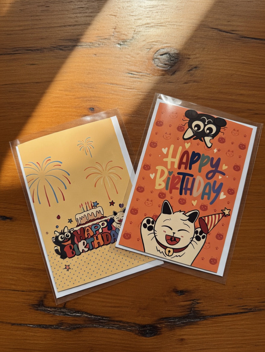 Cat-Themed Greeting Card （Medium）