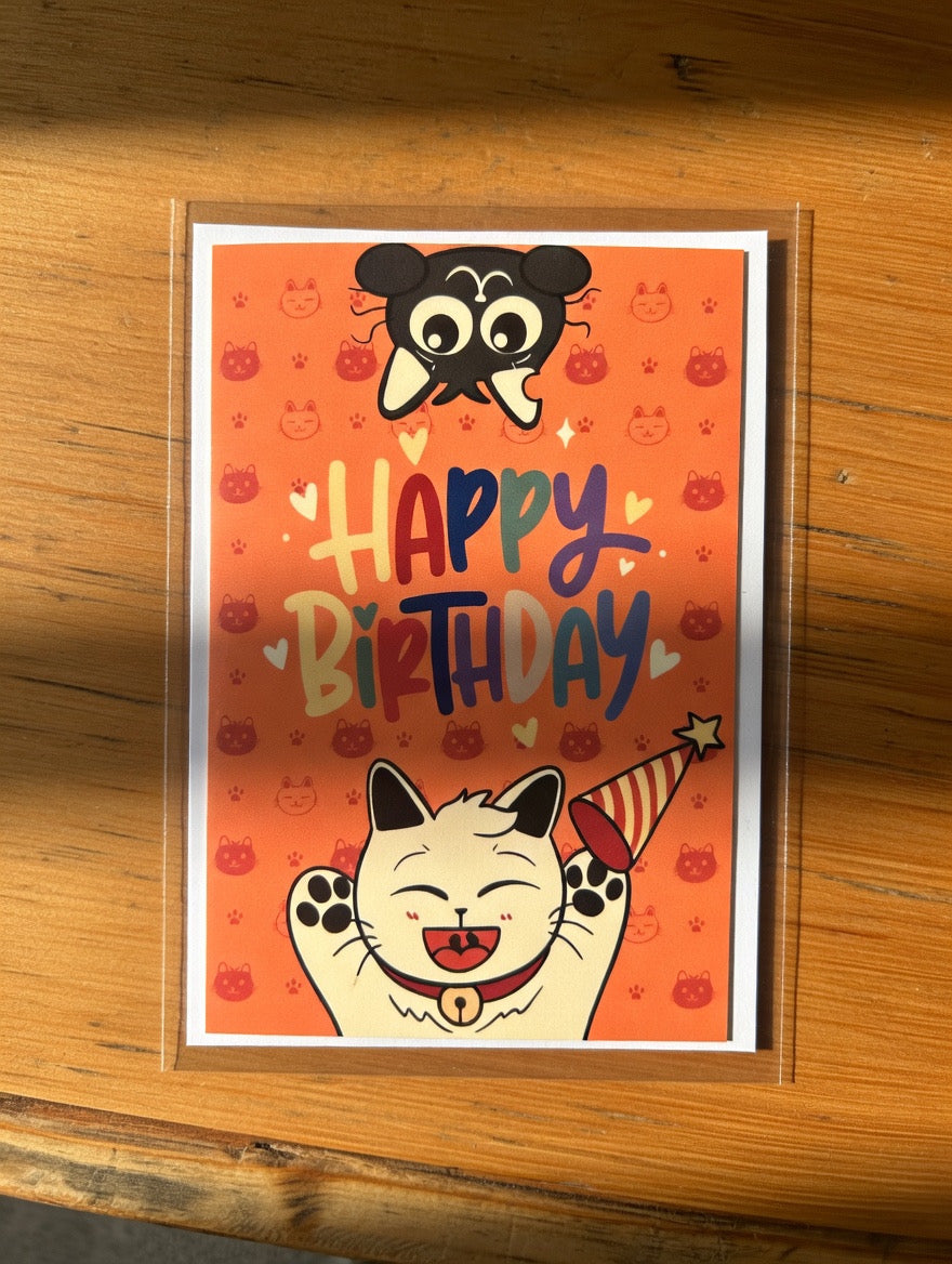 Cat-Themed Greeting Card （Medium）