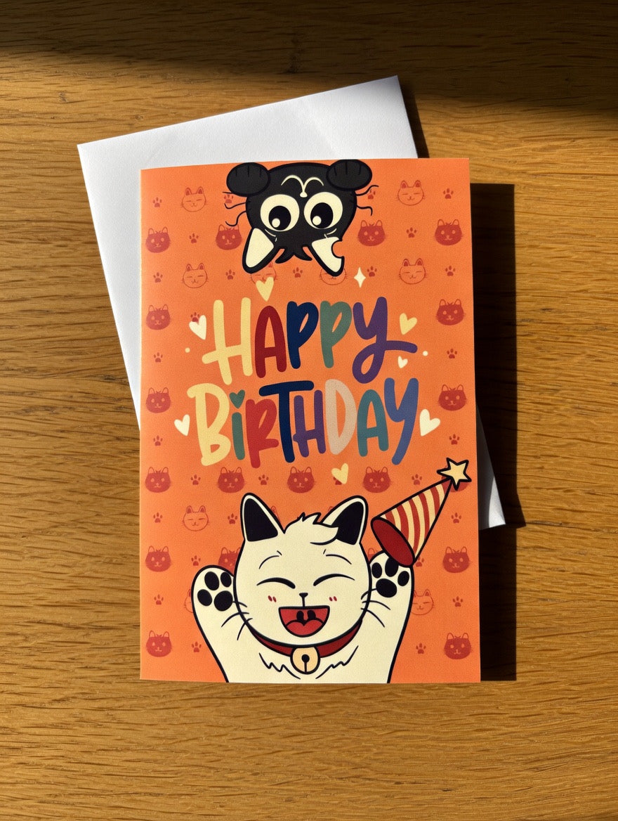 Cat-Themed Greeting Card （Medium）