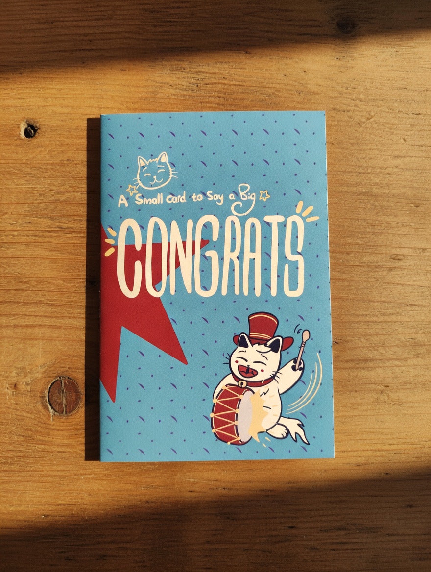 Cat-Themed Greeting Card （Medium）