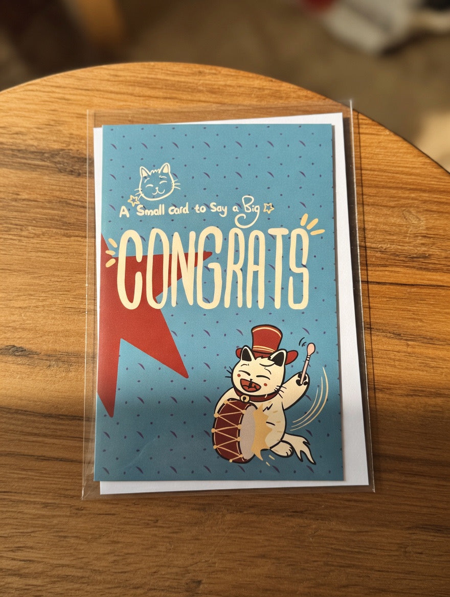 Cat-Themed Greeting Card （Medium）