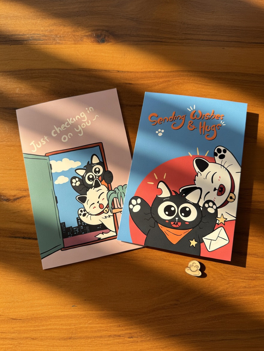 Cat-Themed Greeting Card （Medium）
