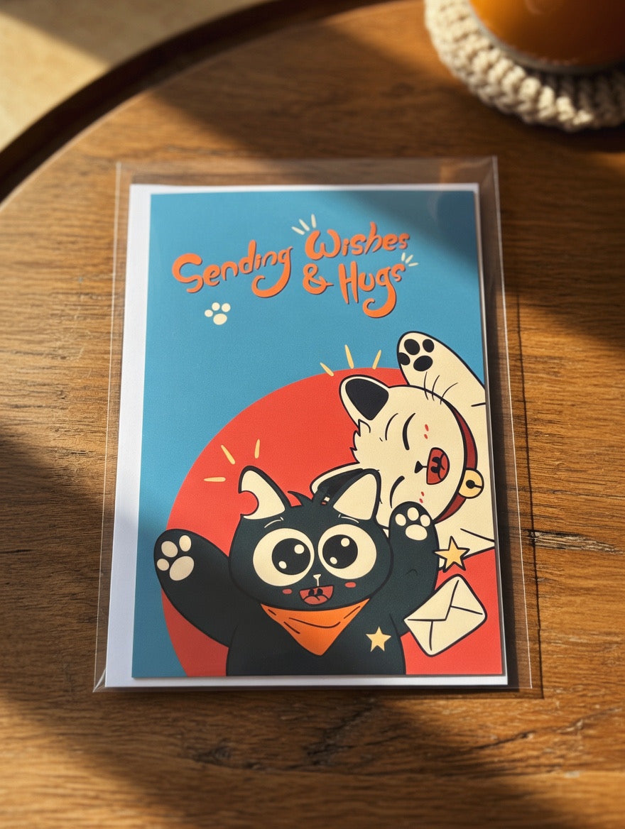 Cat-Themed Greeting Card （Medium）