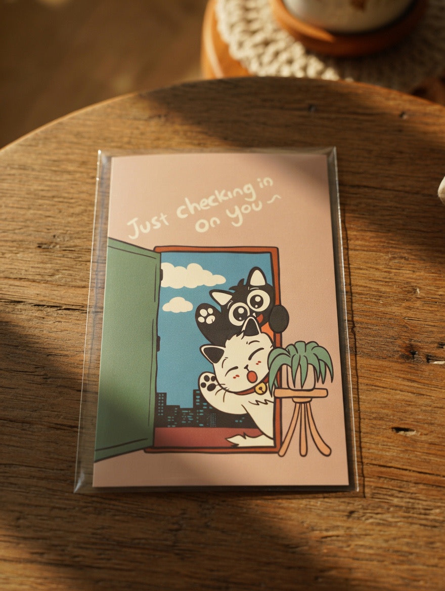 Cat-Themed Greeting Card （Medium）