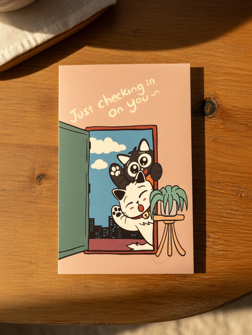 Cat-Themed Greeting Card （Medium）